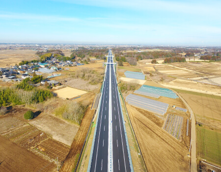 首都圏中央連絡自動車道　常総舗装工事